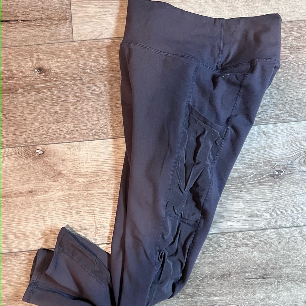 Purple Leggings with Side Detail
